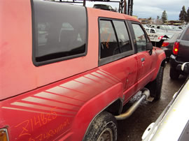 1987 TOYOTA 4RUNNER SR5, 2.4L AUTO 4WD, COLOR RED, STK Z14825